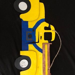 Minion painted ‘53 chevy wooden truck